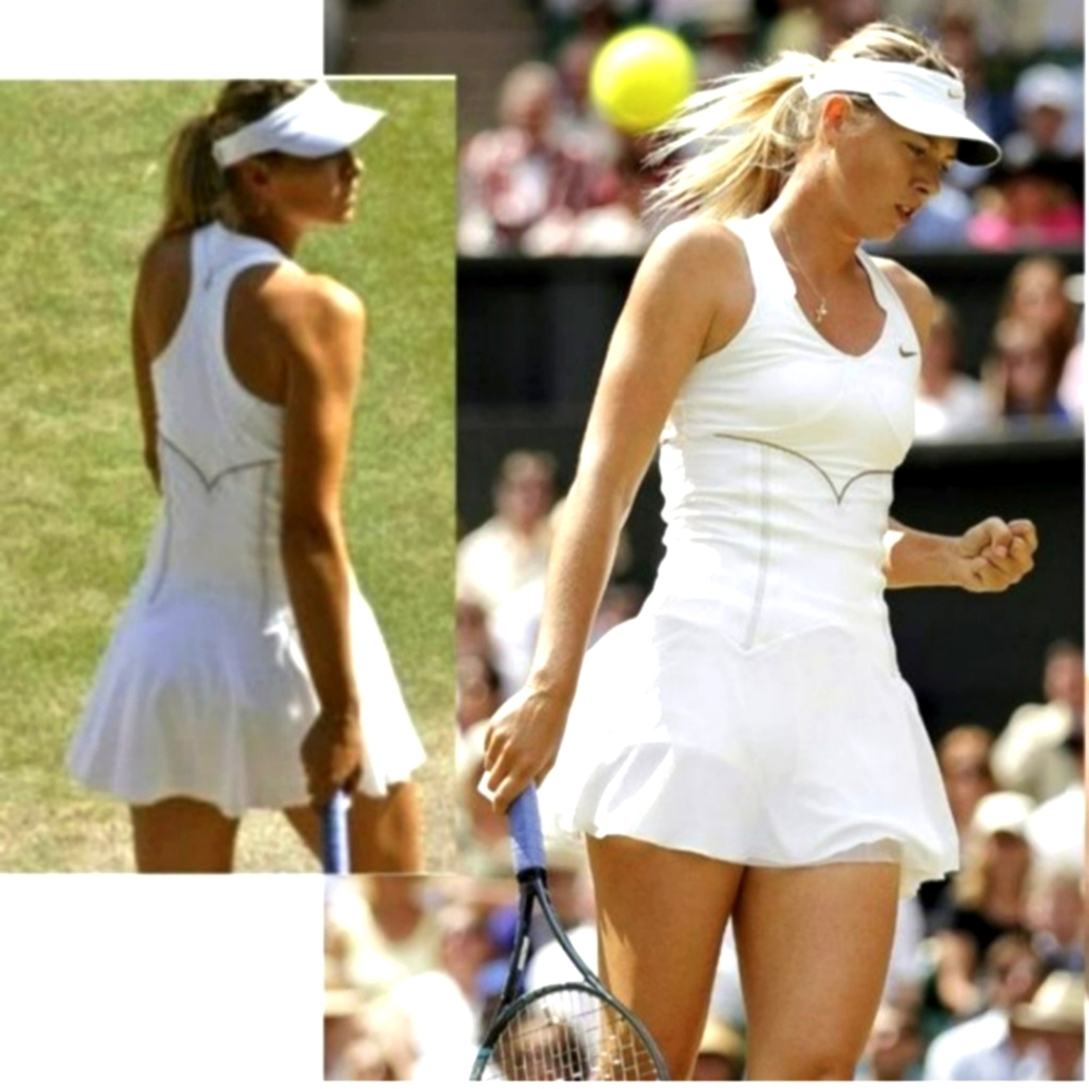 🆕 NIKE White/Gold Corset Tennis Dress